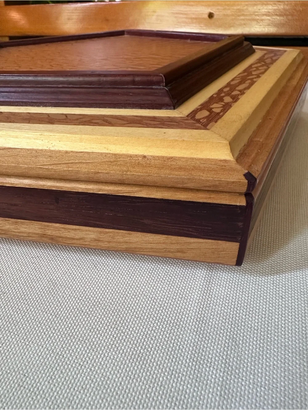 Handcrafted Pentagonal Wood Box